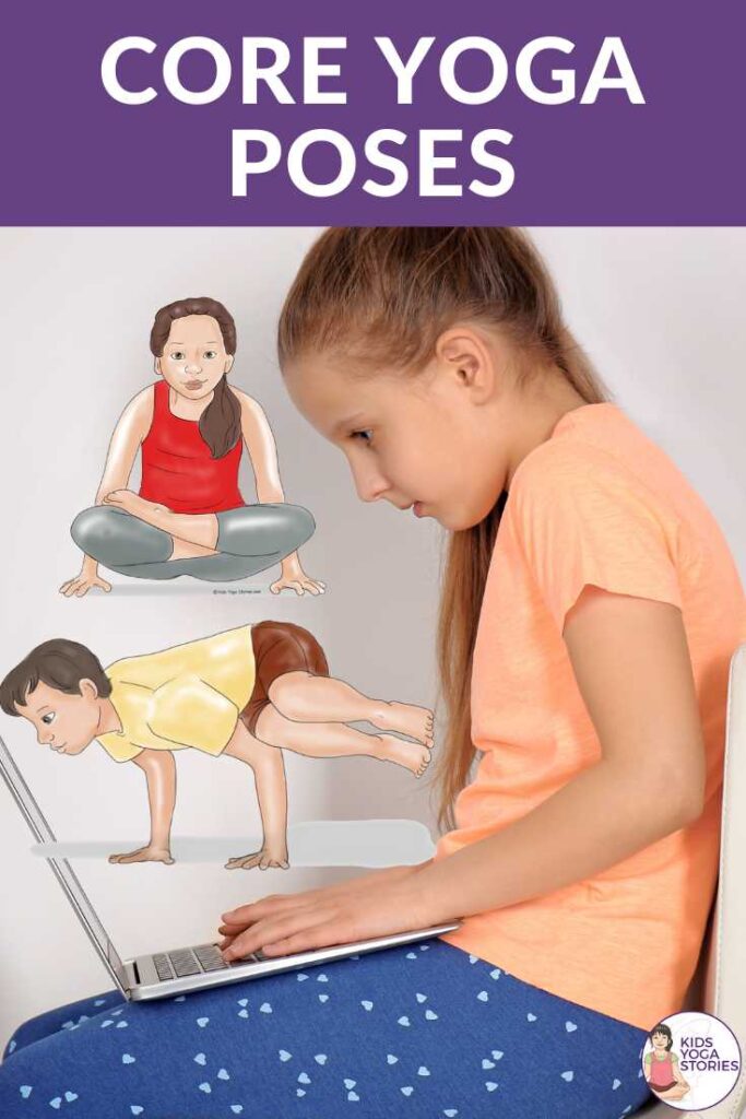 Core yoga poses for kids:  Increase Core Strength, Improve Posture, and Build Strong Foundation in a Fun, Easy Way | Kids Yoga Stories