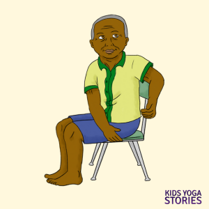 Senior Chair Seated Twist | Kids Yoga Stories