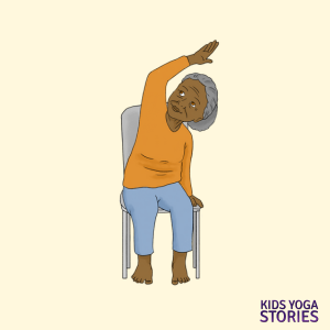 Senior Chair Side Bend | Kids Yoga Stories