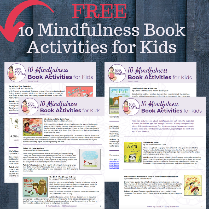 free mindfulness activities for kids using storybooks