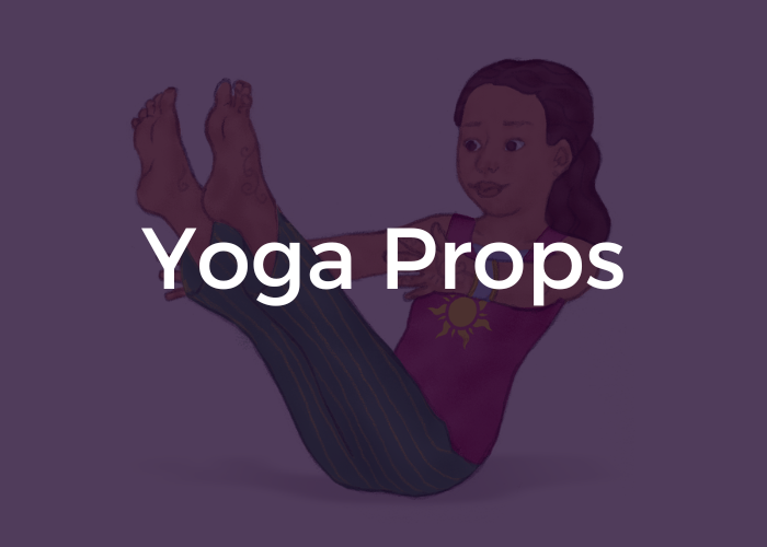 yoga props for kids, yoga props ideas, kids yoga props