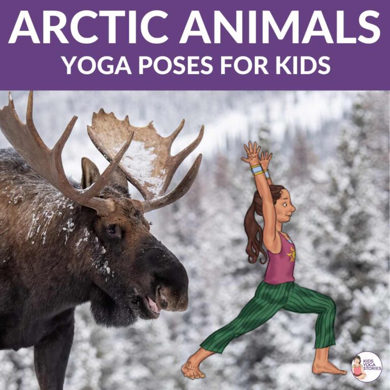 Arctic Animals Yoga Poses for Kids (+Printable Poster)