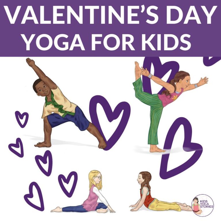 5 Heart-Opening Valentine’s Day Yoga Poses for Kids (+ Printable Poster)