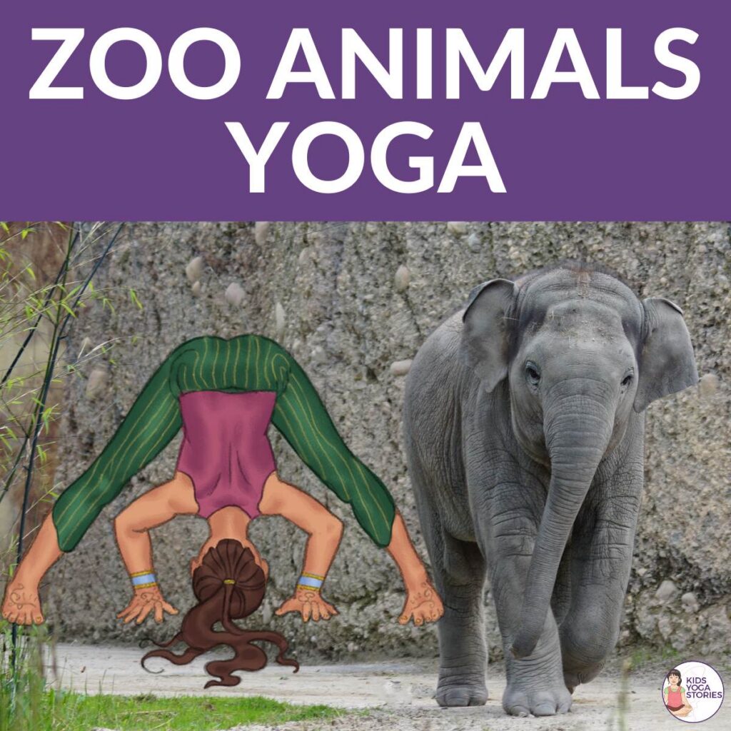 zoo animals yoga, animals yoga for kids, kids yoga pose | Kids Yoga Stories