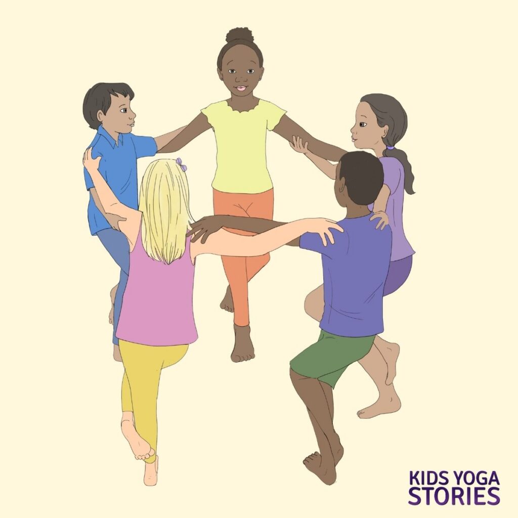 Group Eagle Pose | Kids Yoga Stories